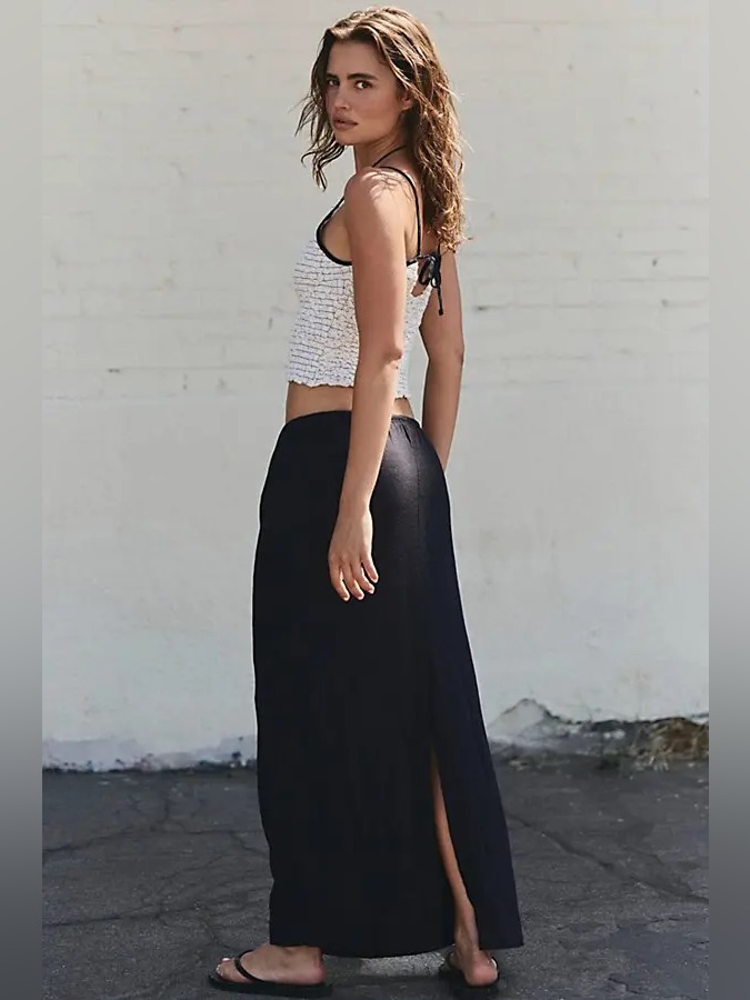 Nwt Free People Babetown Linen Skirt Set